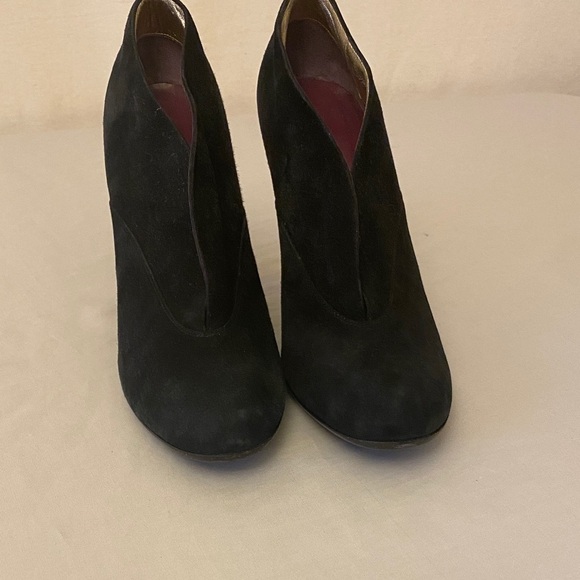 MARC JACOBS Suede Black Booties Made In Italy Sz 39 Euro (US 8) Shoes Heels - Picture 10 of 12